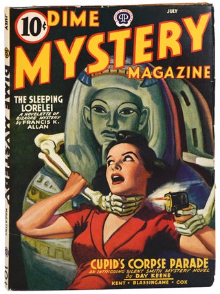 Item #7625 DIME MYSTERY MAGAZINE: THE MAGAZINE OF WEIRD MYSTERY - VOL.27, NO.3 (JULY, 1942)....
