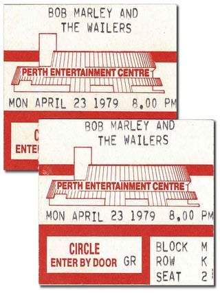 BOB MARLEY AND THE WAILERS - ORIGINAL PROGRAM FOR THE 1979 AUSTRALIAN TOUR, SIGNED BY NEVILLE GARRICK, JUNIOR MARVIN, AND BOB MARLEY