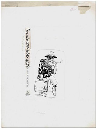 FEAR AND LOATHING IN LAS VEGAS - MOCK-UP FOR THE FRONT COVER OF THE 1971 RANDOM HOUSE EDITION