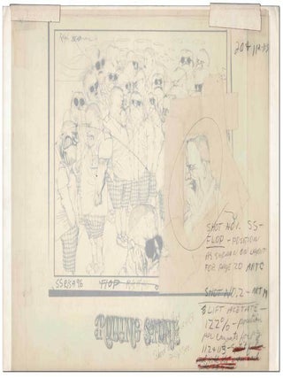 Item #7667 FEAR AND LOATHING IN LAS VEGAS - MOCK-UP FOR THE "POLICE CONVENTION" LAYOUT IN ROLLING...