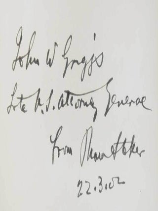 THE MYSTERY OF THE SEA: A NOVEL - INSCRIBED
