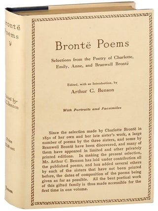 Item #7837 BRONTË POEMS: SELECTIONS FROM THE POETRY OF CHARLOTTE, EMILY, ANNE AND BRANWELL...
