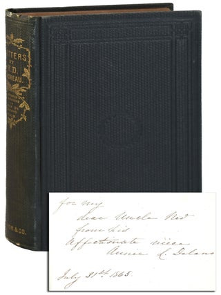 Item #8075 LETTERS TO VARIOUS PERSONS - DELANO FAMILY COPY. Henry D. Thoreau, Ralph Waldo...