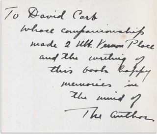 SEVEN KEYS TO BALDPATE - INSCRIBED TO DAVID CARB