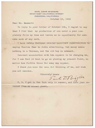 SEVEN KEYS TO BALDPATE - INSCRIBED TO DAVID CARB