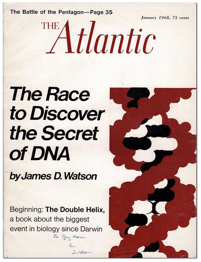 "THE DOUBLE HELIX: THE DISCOVERY OF THE STRUCTURE OF DNA" [IN] THE ATLANTIC (JANUARY, James D. Watson.