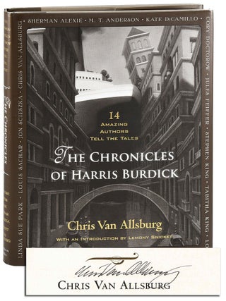 Item #8328 THE CHRONICLES OF HARRIS BURDICK - SIGNED BY 12 CONTRIBUTORS. Chris Van Allsburg,...