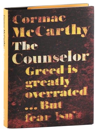 Item #8370 THE COUNSELOR: A SCREENPLAY. Cormac McCarthy