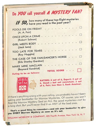 THE CASE OF THE LAZY LOVER - INSCRIBED TO MARLENE DIETRICH