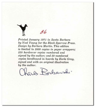 POST OFFICE: A NOVEL - LIMITED EDITION, SIGNED