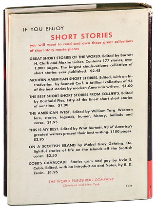 TALES OF TERROR - INSCRIBED, WITH A 3-PAGE ALS TO HIS PUBLISHER