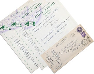 TALES OF TERROR - INSCRIBED, WITH A 3-PAGE ALS TO HIS PUBLISHER
