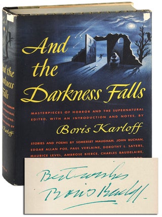 AND THE DARKNESS FALLS - INSCRIBED
