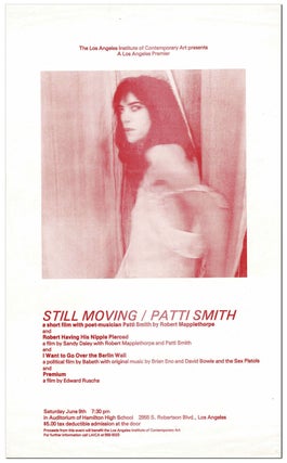 Item #8623 BROADSIDE: THE LOS ANGELES INSTITUTE OF CONTEMPORARY ART PRESENTS A LOS ANGELES...
