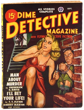 Item #8837 DIME DETECTIVE MAGAZINE - VOL.58, NO.1 (SEPTEMBER, 1948). Frederick C. Davis, T. T....